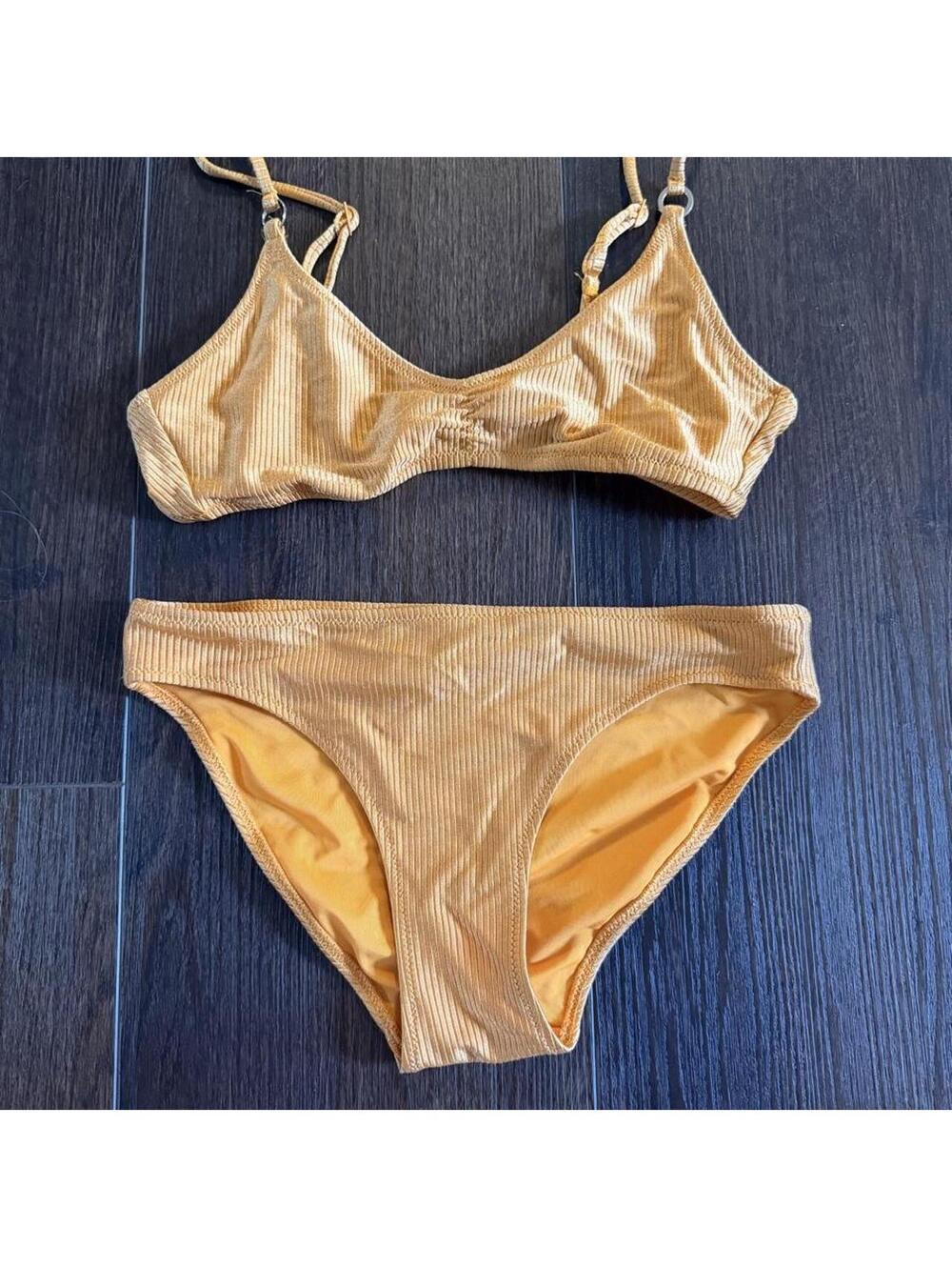 Aerie Women's Yellow and Orange Bikinis-and-tankini-set